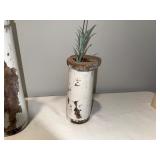 Set of 3 Rustic Architectural Salvage White Wooden Vases Set of 3 Rustic Architectural Salvage White Wooden Vases