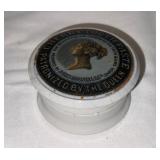 Antique English Advertising Ironstone Cherry Tooth Paste Pot with Lid - Patronized by the Queen Antique English Advertising Ironstone Cherry Tooth Paste Pot with Lid - Patronized by the Queen