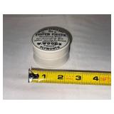 Antique English Advertising Ironstone Woods Areca Nut Tooth Paste Pot - W. Woods Chemist Plymouth Antique English Advertising Ironstone Woods Areca Nut Tooth Paste Pot - W. Woods Chemist Plymouth
