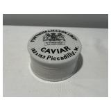 Antique English Advertising Ironstone Fortnum & Mason Caviar Pot Lid Antique English Advertising Ironstone Fortnum & Mason Caviar Pot Lid