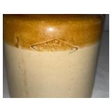 Vintage 3-Piece Ironstone English Stoneware Pottery Jar Set with Maker Vintage 3-Piece Ironstone English Stoneware Pottery Jar Set with Maker