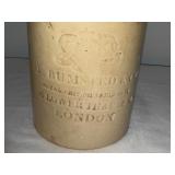 Antique English Lidded O. Bumsted & Co. Salt Jar London Antique English Lidded O. Bumsted & Co. Salt Jar London