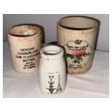 Antique English Collection of 6 Ironstone Jars - Branded & Decorative Designs Antique English Collection of 6 Ironstone Jars - Branded & Decorative Designs