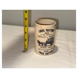 Antique English Louis Vuitton Ceramic Container - Articles de Voyage Design Antique English Louis Vuitton Ceramic Container - Articles de Voyage Design