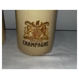 Antique English Stoneware Champagne Bottles Lot of 3 - Unique Branding Antique English Stoneware Champagne Bottles Lot of 3 - Unique Branding