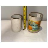 Antique English Ironstone CWS Marmalade Pots and Cracked White Jar Set Antique English Ironstone CWS Marmalade Pots and Cracked White Jar Set