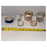 Collection of Antique English Advertising Ironstone Apothecary and Kitchen Jars Collection of Antique English Advertising Ironstone Apothecary and Kitchen Jars