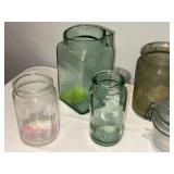 Assorted Decorative English Glass Jars & Bottles Collection Assorted Decorative English Glass Jars & Bottles Collection