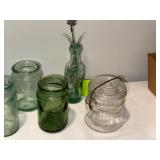 Assorted Decorative English Glass Jars & Bottles Collection Assorted Decorative English Glass Jars & Bottles Collection