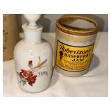 Antique English Ironstone Bottle and Jar Collection and Digoin France Piece Antique English Ironstone Bottle and Jar Collection and Digoin France Piece