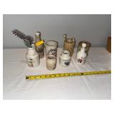 Antique English Ironstone Bottle and Jar Collection and Digoin France Piece Antique English Ironstone Bottle and Jar Collection and Digoin France Piece