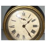Antique French Brass Alarm Clock with Roman Numerals Antique French Brass Alarm Clock with Roman Numerals