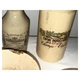 Antique English Ironstone Lot: Jars, Lidded Containers & More Antique English Ironstone Lot: Jars, Lidded Containers & More