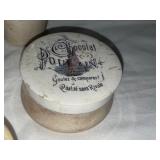 Antique English Ironstone Lot: Jars, Lidded Containers & More Antique English Ironstone Lot: Jars, Lidded Containers & More