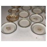 Assorted Lot of 40 Vintage Decorative Butter Pat Plates - Floral and Patterned Designs Assorted Lot of 40 Vintage Decorative Butter Pat Plates - Floral and Patterned Designs