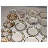 Assorted Lot of 40 Vintage Decorative Butter Pat Plates - Floral and Patterned Designs Assorted Lot of 40 Vintage Decorative Butter Pat Plates - Floral and Patterned Designs
