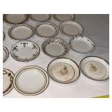 Assorted Lot of 40 Vintage Decorative Butter Pat Plates - Floral and Patterned Designs Assorted Lot of 40 Vintage Decorative Butter Pat Plates - Floral and Patterned Designs