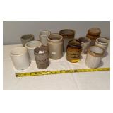 Lot of 12 Vintage English Ironstone Jars - Varied Styles Lot of 12 Vintage English Ironstone Jars - Varied Styles