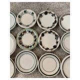 Collection of 16 Vintage Floral Pattern Butter Pats and Small Dishes Collection of 16 Vintage Floral Pattern Butter Pats and Small Dishes