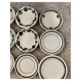 Collection of 16 Vintage Floral Pattern Butter Pats and Small Dishes Collection of 16 Vintage Floral Pattern Butter Pats and Small Dishes
