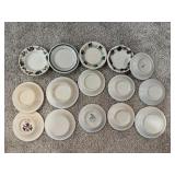 Collection of 16 Vintage Floral Pattern Butter Pats and Small Dishes Collection of 16 Vintage Floral Pattern Butter Pats and Small Dishes