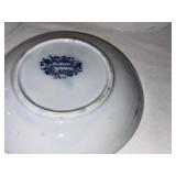 Variety of Antique and Flo Blue and White Plates Variety of Antique and Flo Blue and White Plates