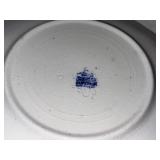 Variety of Antique and Flo Blue and White Plates Variety of Antique and Flo Blue and White Plates