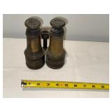 Vintage Chevalier Opticien Paris Binoculars with Brass Finish Vintage Chevalier Opticien Paris Binoculars with Brass Finish