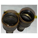 Vintage Chevalier Opticien Paris Binoculars with Brass Finish Vintage Chevalier Opticien Paris Binoculars with Brass Finish