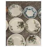 Lot of 20 Vintage Decorative Floral & Botanical Butter Pats Plates Lot of 20 Vintage Decorative Floral & Botanical Butter Pats Plates