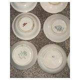 Lot of 20 Vintage Decorative Floral & Botanical Butter Pats Plates Lot of 20 Vintage Decorative Floral & Botanical Butter Pats Plates