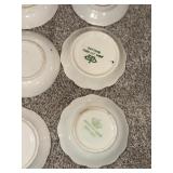 Lot of 20 Vintage Decorative Floral & Botanical Butter Pats Plates Lot of 20 Vintage Decorative Floral & Botanical Butter Pats Plates