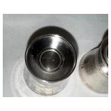 Set of 9 French Silver-Colored Engraved Goblets Set of 9 French Silver-Colored Engraved Goblets