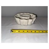 Vintage Shelley England Fluted Mold Ironstone Baking Dish Vintage Shelley England Fluted Mold Ironstone Baking Dish