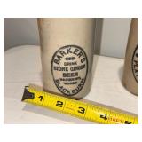 Vintage English Ironstone Stoneware Bottles - Barker Vintage English Ironstone Stoneware Bottles - Barker