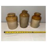 Lot of 3 Antique English Ironstone Jugs - Hosea Tugby & W.F. Wrathall Lot of 3 Antique English Ironstone Jugs - Hosea Tugby & W.F. Wrathall