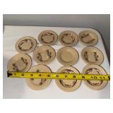 Set of 11 Vintage Floral Decorative Butter Pats Set of 11 Vintage Floral Decorative Butter Pats