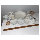 Vintage English Ironstone Dishware Lot with Oneida & Syracuse China Vintage English Ironstone Dishware Lot with Oneida & Syracuse China