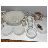 Vintage English Ironstone Dishware Lot with Oneida & Syracuse China Vintage English Ironstone Dishware Lot with Oneida & Syracuse China