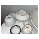 Vintage English Ironstone Dishware Lot with Oneida & Syracuse China Vintage English Ironstone Dishware Lot with Oneida & Syracuse China