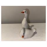 Vintage Rare Herend Porcelain Pair of White Ducks Vintage Rare Herend Porcelain Pair of White Ducks