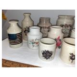 Assorted Decorative English Ironstone Mini Jugs & Crocks - Set of 14 Assorted Decorative English Ironstone Mini Jugs & Crocks - Set of 14