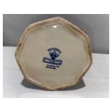 Blue & White English Ironstone Pitcher and Egg Cup Set with Scenic Design Blue & White English Ironstone Pitcher and Egg Cup Set with Scenic Design