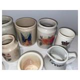Vintage Decorative English Ironstone Crockery & Creamer Set - 18 Pieces with Graphics Vintage Decorative English Ironstone Crockery & Creamer Set - 18 Pieces with Graphics