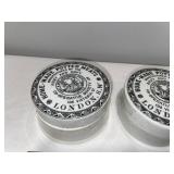 Antique English Advertising Ironstone Army & Navy Co-op Society Potted Meat Pots Antique English Advertising Ironstone Army & Navy Co-op Society Potted Meat Pots
