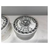 Antique English Advertising Ironstone Army & Navy Co-op Society Potted Meat Pots Antique English Advertising Ironstone Army & Navy Co-op Society Potted Meat Pots