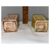 Pair of Vintage English Stoneware Vases with Crackle Glaze Finish Pair of Vintage English Stoneware Vases with Crackle Glaze Finish