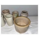 Vintage English Ironstone Crocks and Jars Collection - 11 Pieces Vintage English Ironstone Crocks and Jars Collection - 11 Pieces