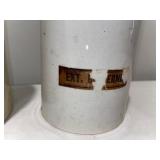 Antique English Wiston & Westall Table Salt and Ext. Ironstone and Stoneware Jars Antique English Wiston & Westall Table Salt and Ext. Ironstone and Stoneware Jars