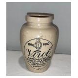 Antique English Ironstone Virol Bone-Marrow Jar - Ideal Food Collectible Antique English Ironstone Virol Bone-Marrow Jar - Ideal Food Collectible
